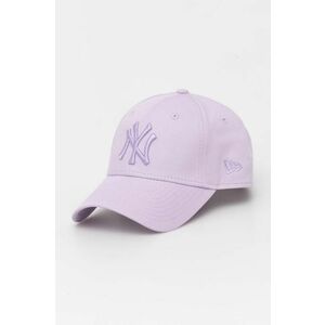 New Era șapcă de baseball din bumbac culoarea violet, cu imprimeu, NEW YORK YANKEES imagine