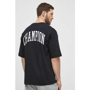 Champion tricou din bumbac barbati, culoarea negru, cu imprimeu, 219855 imagine
