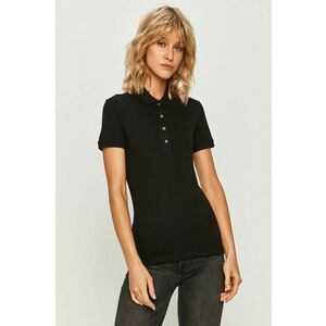 Lacoste tricou femei, culoarea negru, cu guler PF5462-001 imagine