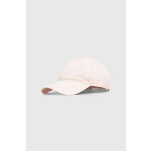 Lacoste șapcă de baseball din bumbac culoarea roz, neted imagine
