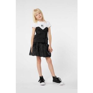 Karl Lagerfeld rochie fete culoarea negru, mini, evazati imagine