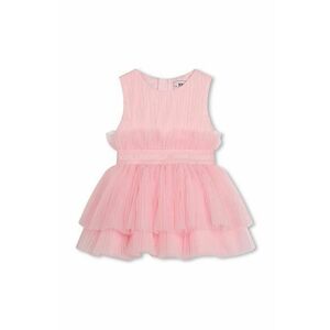 Karl Lagerfeld rochie bebe culoarea roz, mini, evazati imagine