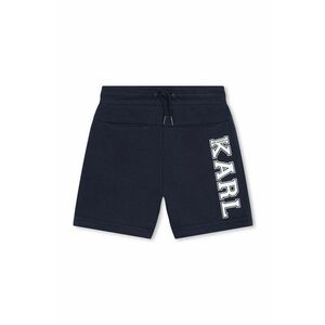 Karl Lagerfeld pantaloni scurti copii culoarea albastru marin, talie reglabila imagine