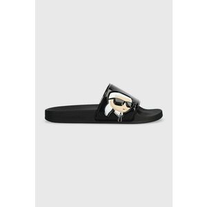 Karl Lagerfeld papuci KONDO femei, culoarea negru, KL80906N imagine