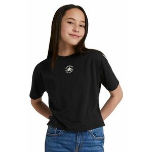 Converse tricou de bumbac pentru copii culoarea negru imagine