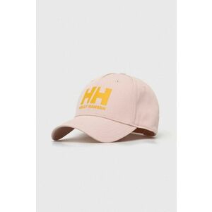 Helly Hansen șapcă de baseball din bumbac HH Ball Cap 67434 001 culoarea roz, cu imprimeu 67434 imagine