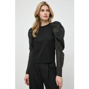Karl Lagerfeld bluza culoarea negru, neted imagine