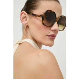 Vivienne Westwood ochelari de soare femei, culoarea maro imagine