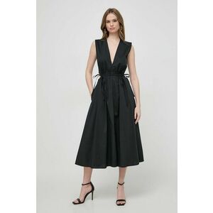 Liviana Conti rochie culoarea negru, maxi, evazați L4SK21 imagine