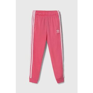 adidas Originals pantaloni de trening pentru copii culoarea roz, cu imprimeu imagine
