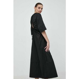 Liviana Conti rochie culoarea negru, maxi, evazați L4SK37 imagine