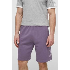 adidas Originals pantaloni scurti din bumbac culoarea violet, IR8003 imagine