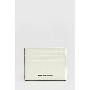 Karl Lagerfeld carcasa din piele culoarea alb imagine