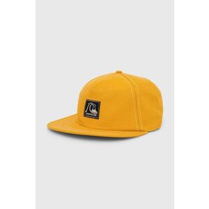 Quiksilver șapcă de baseball din bumbac culoarea galben, cu imprimeu imagine