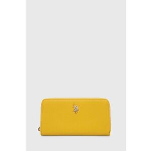 U.S. Polo Assn. portofel femei, culoarea galben imagine
