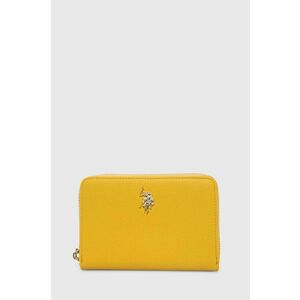 U.S. Polo Assn. portofel femei, culoarea galben imagine