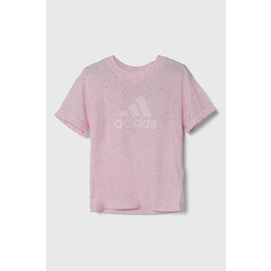adidas tricou copii culoarea roz imagine