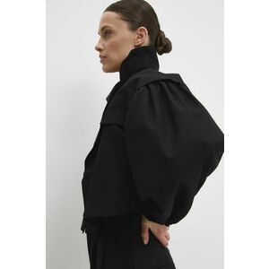 Answear Lab jacheta de bumbac culoarea negru, de tranzitie imagine