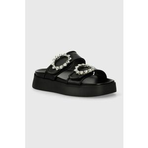 Chiara Ferragni papuci Sandal Infinity Love femei, culoarea negru, cu platforma, CF3365_001 imagine