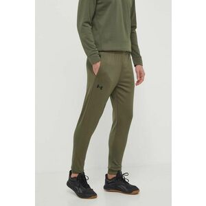 Under Armour pantaloni de trening Armour Fleece culoarea verde, neted imagine