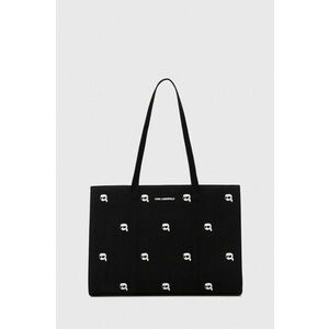 Karl Lagerfeld geanta de bumbac culoarea negru imagine
