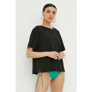Max Mara Beachwear bluză femei, culoarea negru, uni 2416940000000 imagine