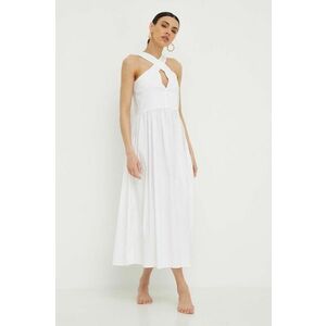 Max Mara Beachwear rochie de plajă culoarea alb 2416220000000 imagine