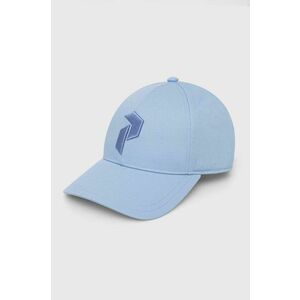 Peak Performance șapcă de baseball din bumbac culoarea albastru marin, cu imprimeu imagine