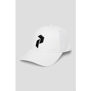 Peak Performance șapcă de baseball din bumbac culoarea alb, cu imprimeu imagine
