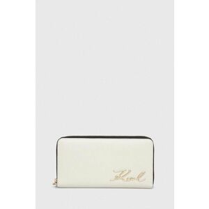 Karl Lagerfeld portofel femei, culoarea alb imagine