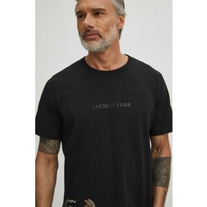 Medicine tricou din bumbac barbati, culoarea negru, cu imprimeu imagine
