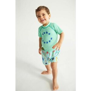 Bobo Choses tricou de înot pentru bebeluși culoarea turcoaz imagine
