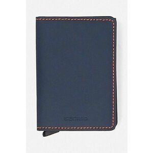 Secrid portofel culoarea albastru marin, Portfel Secrid Slimwallet Matte SM-Nightblue & Orange imagine