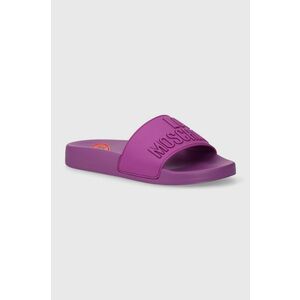Love Moschino papuci femei, culoarea violet, JA28052G0II15652 imagine