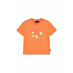Lego tricou de bumbac pentru copii culoarea portocaliu imagine