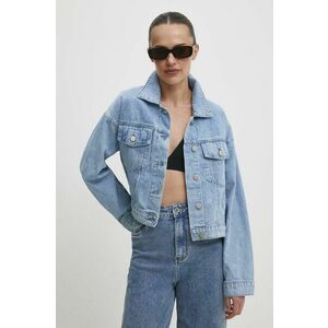 Answear Lab geaca jeans femei, de tranzitie, oversize imagine