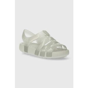 Crocs sandale copii ISABELLA GLITTER SANDAL culoarea gri imagine