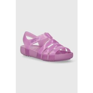 Crocs sandale copii ISABELLA JELLY SANDAL culoarea violet imagine