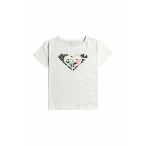 Roxy tricou de bumbac pentru copii DAY AND NIGHT culoarea alb imagine
