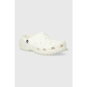 Crocs papuci Classic Geometric Clog culoarea alb, 209563 imagine
