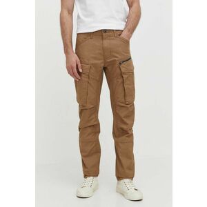 G-Star Raw pantaloni barbati, culoarea bej, cu fason cargo imagine