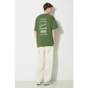 Columbia tricou Burnt Lake barbati, culoarea verde, cu imprimeu, 2071711 imagine