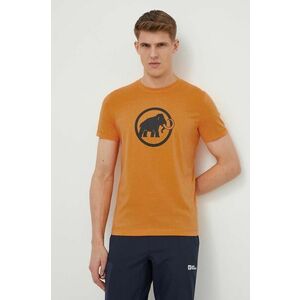 Mammut tricou sport Core culoarea portocaliu, cu imprimeu imagine