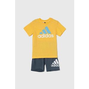adidas set de bumbac pentru copii culoarea galben imagine