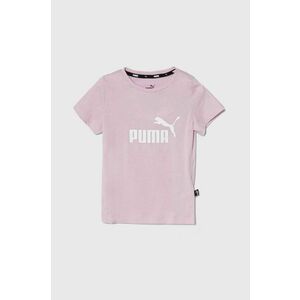 Puma tricou de bumbac pentru copii culoarea roz imagine