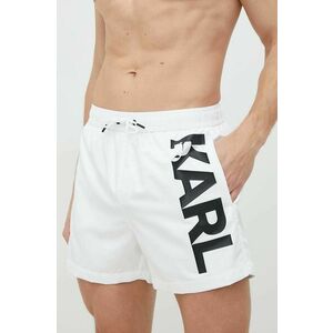 Karl Lagerfeld pantaloni scurti de baie culoarea alb imagine