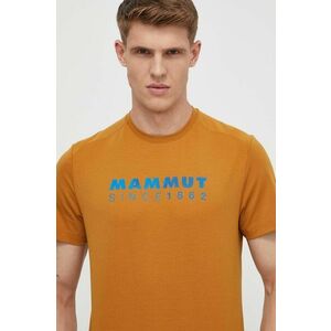 Mammut tricou sport Trovat Logo culoarea portocaliu, cu imprimeu imagine