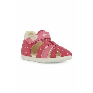 Geox sandale din piele pentru copii SANDAL MACCHIA culoarea roz imagine