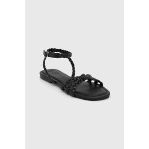 Answear Lab sandale de piele femei, culoarea negru imagine
