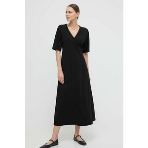 Max Mara Leisure rochie culoarea negru, midi, evazati imagine